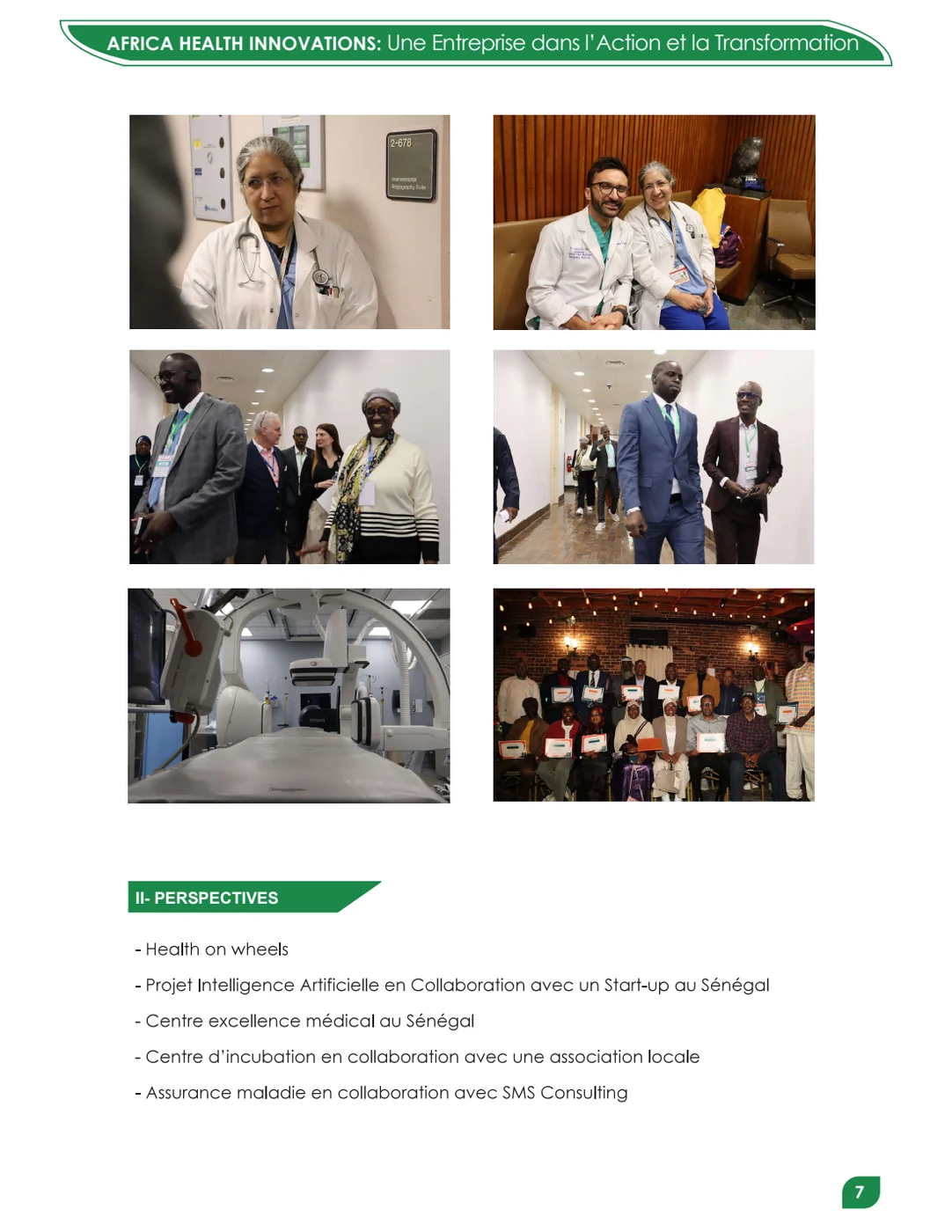 Page des perspectives stratégiques de AHI